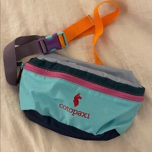 Cotopaxi Colorful Waist Pack with Teal and Orange